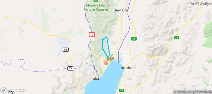 מפת חום של מחירי הנדל"ן בשכונת אורים, אילת — אזורים יקרים בגווני חם, אזורים זולים בגווני קר