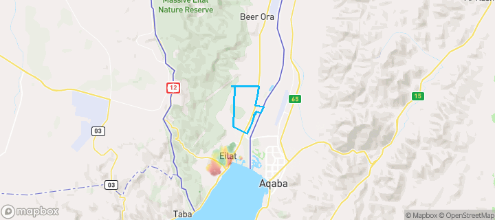 מפת חום של מחירי הנדל"ן בשכונת נווה מדבר, אילת — אזורים יקרים בגווני חם, אזורים זולים בגווני קר